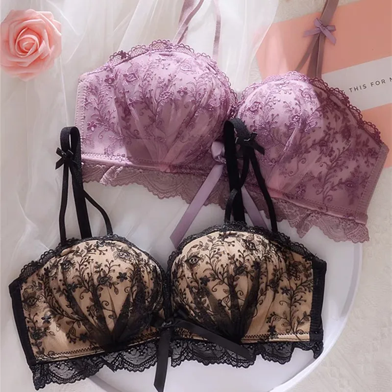 

Push Up Bralette Seamless Bra for Women Strapless Lingerie Black Korean Sexy Bras Lady Underwear Lenceria Para Damas Ropa Mujer