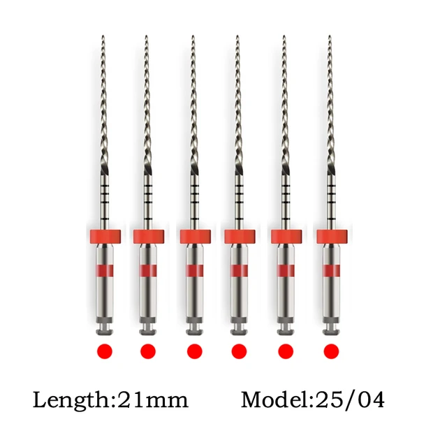 Enhanced Dental Endodontic NiTi File System for Effective Treatment - 6 Pieces/Box
