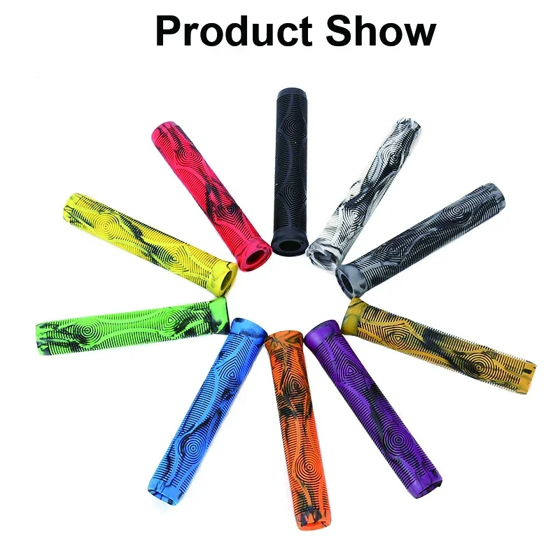 Rubber Mtb Bike Grip Bicycle Handle Bar Cuffs Cover Anti-slip Tricycle Skateboar