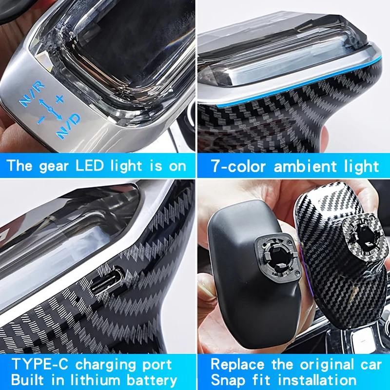 For Geely Xingyue L modified crystal Gear shift knob decorative cover gear shift head lever car special accessories