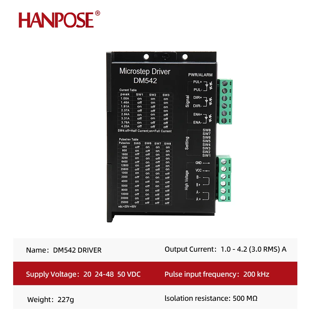 controlador dm542 motor deslizante hanpose digital 2 01
