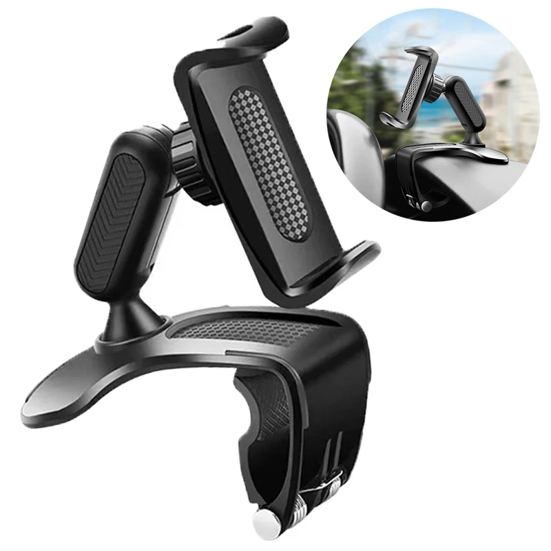 

New Arrival Car Phone Holder Portable Dash Board Mount Cell Stand Bracket for GPS iPhone Xiaomi Auto Interior Accessories Black