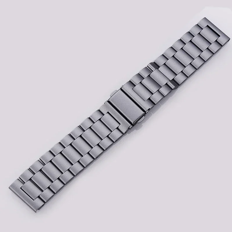 Premium Stainless Steel Metal Watch Strap, 20mm/22mm Adjustable Band