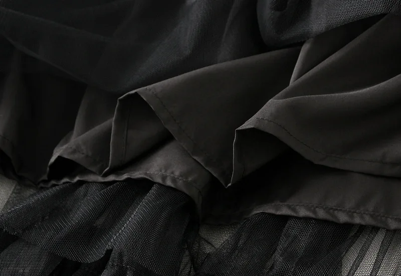 New In 2025 Women's Spring Summer Solid Color Tulle A-line Sweet Tutu Long Skirt Female Korean Fsahion Party Mesh Skirts