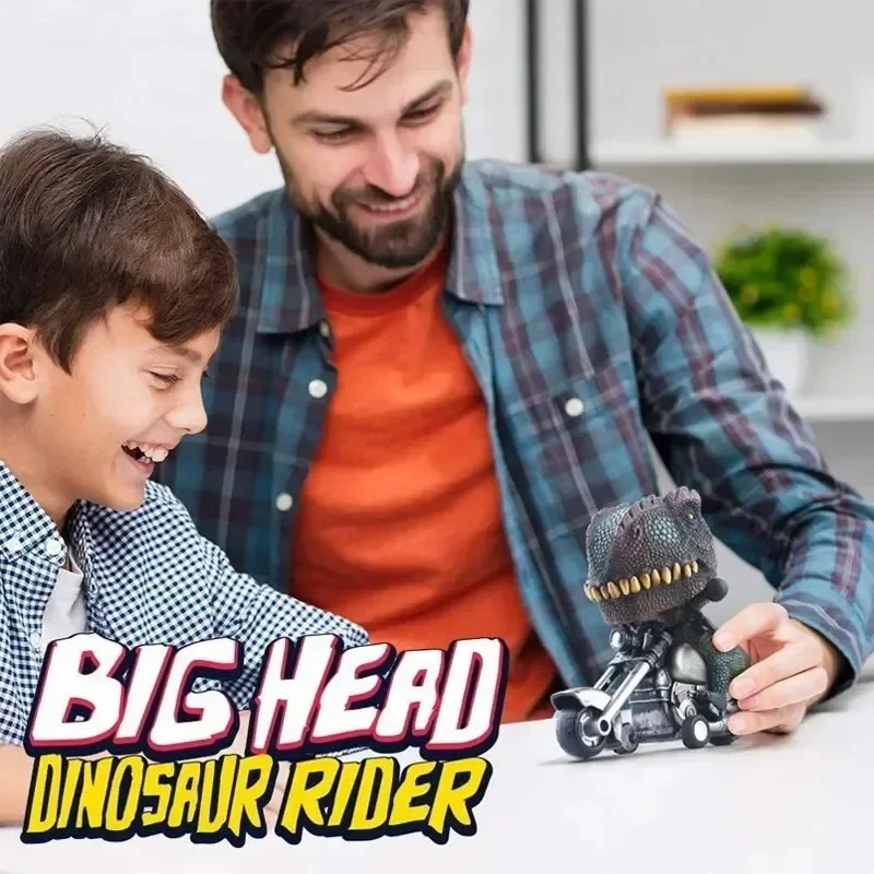 Childrens Dinosaur Model Toys Pull Back Inertia Car Motorcycle Simulation Locomotive