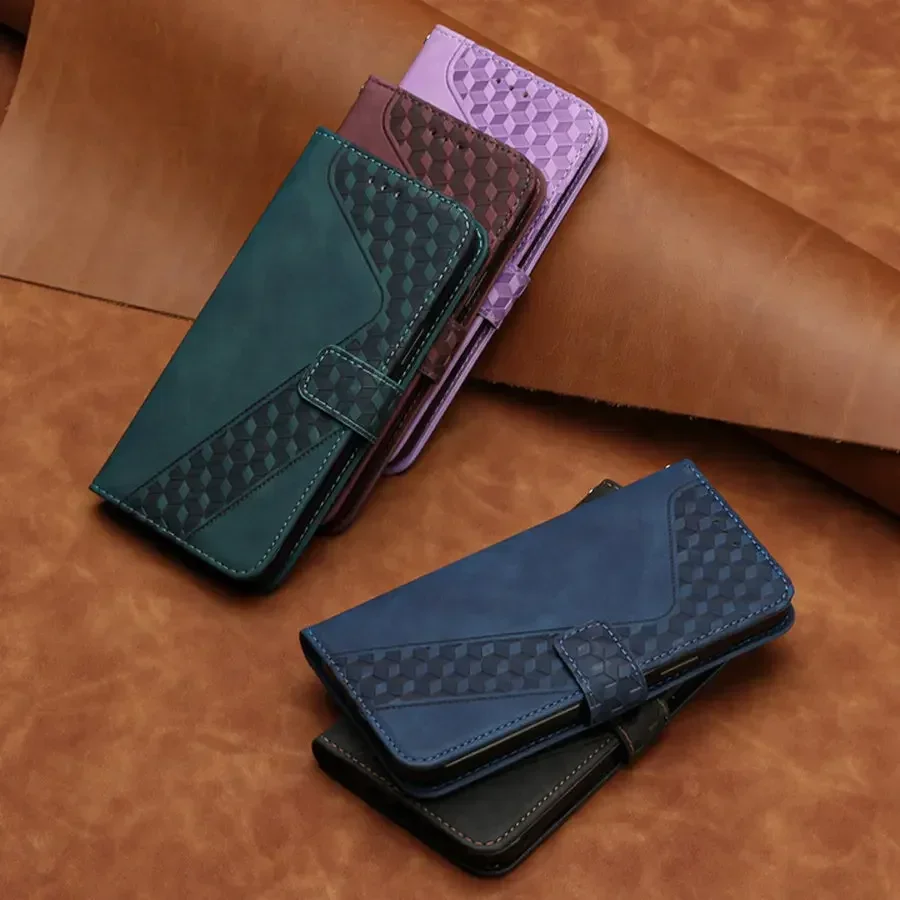 Leather Flip Wallet Case - Moto Edge Series