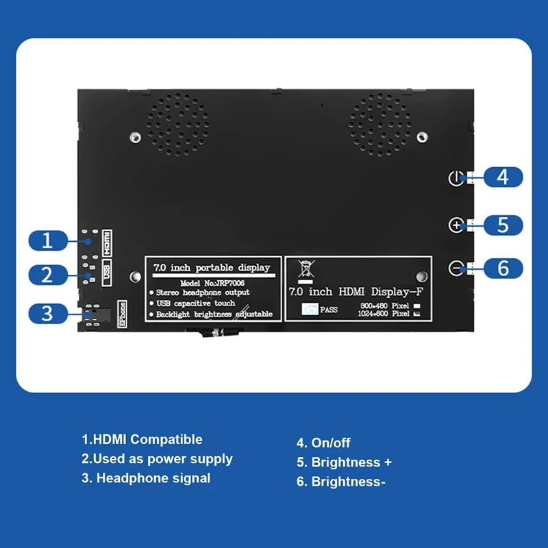 7 ġ 1024x600 LCD ȭ IPS ü þ߰  ,  ̿  ũ ġ ÷