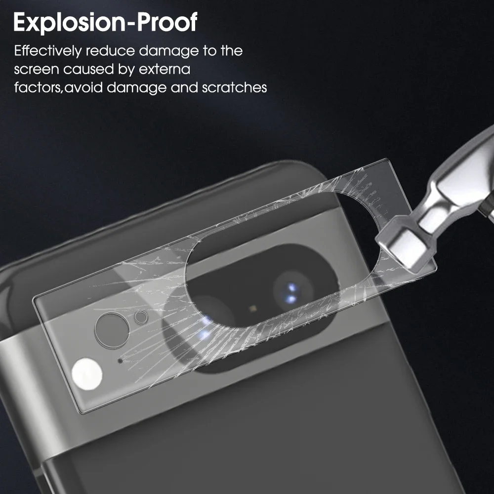 Set of 3 HD Clear Camera Lens Protectors - 9H Tempered Glass Film