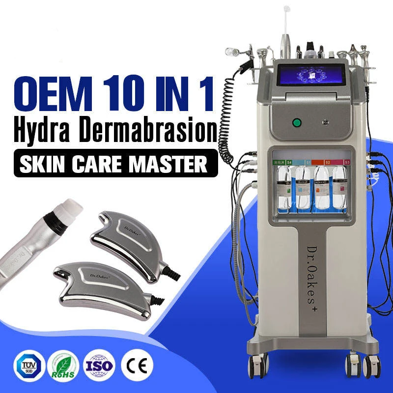 

Hydra Dermabrasion 10 in 1 Skin Care Machine H2O2 Aqua Peeling Rejuvenation Face Exfoliating Acne Blackhead Wrinkle Treatment