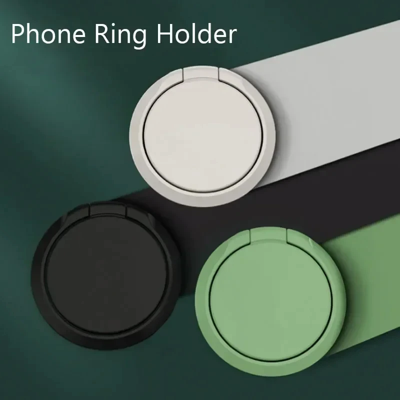 Luxury Metal Mobile Phone Socket Holder Universal 360 Degree Rotation Finger Ring Support Magnetic Car Bracket Stand Accessories