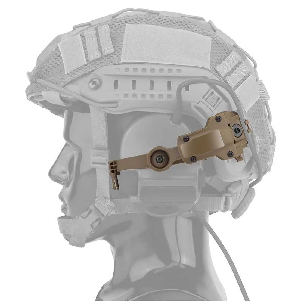 Tactical Headset Bracket Fast Ops Core Helmet ARC Rail Adapter Set fit for Comt