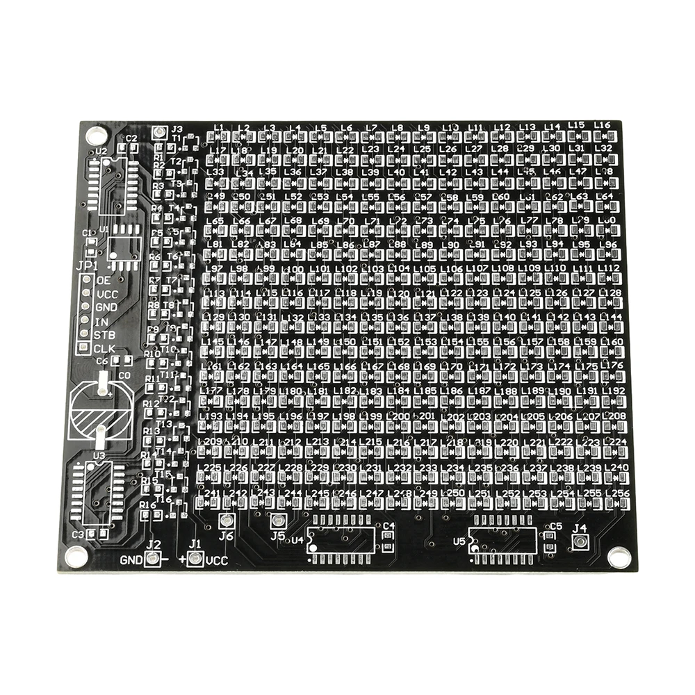DIY Electronic Kit 64LED/256LED Red Display LED SMD Dot Matrix Advertising Screen Fun Soldering Practice Welding Practice Kit