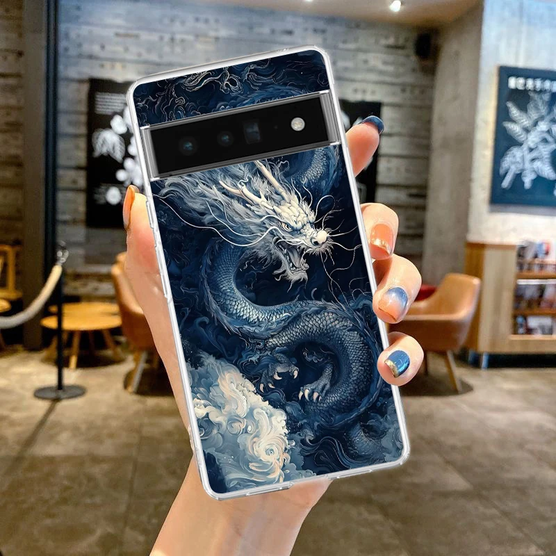 Cartoon Dragon Series Soft Clear TPU Transparent Phone Case