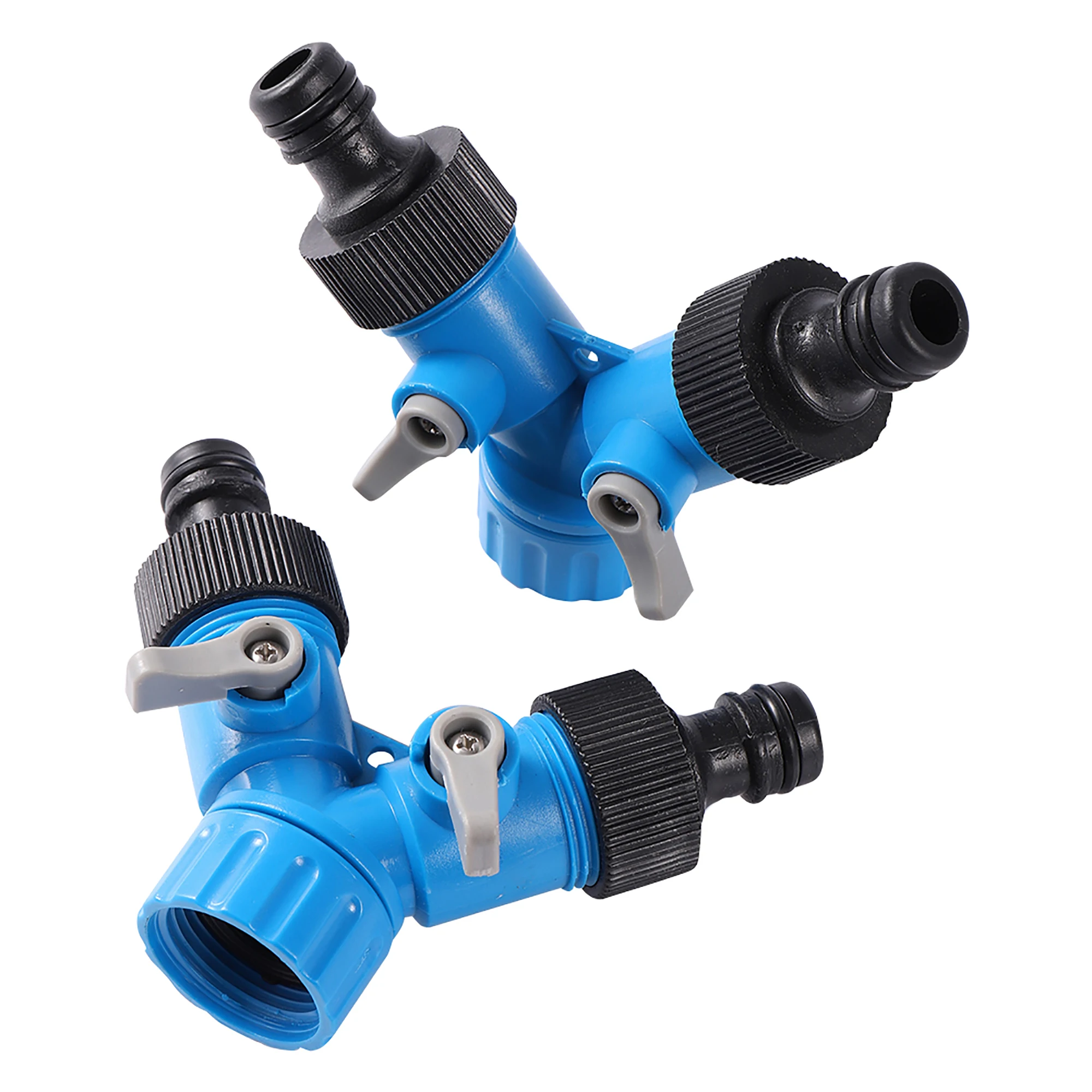 3/4" Female Thread Shunt Valve Y-Shaped Quick Connector Garden Irrigation System Water Splitter Car Washing Water Controller garden irrigation splitter