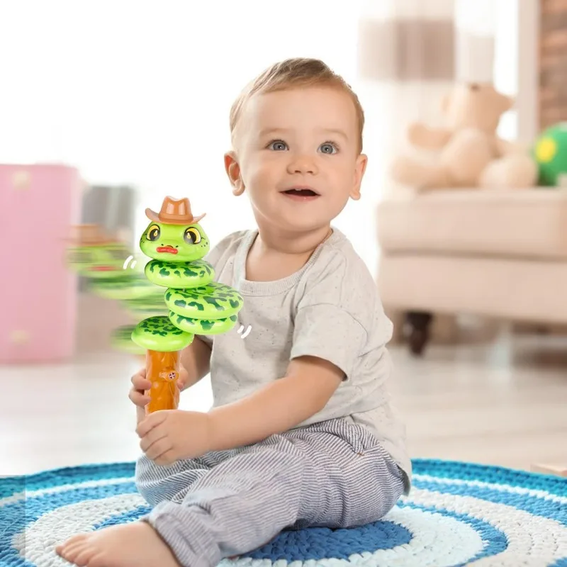 Whistling Snake Toy Twisting Whistle Animal Noise Makers Toddler Decompression Swinging Balance Toy Preschool Educational Toy 6