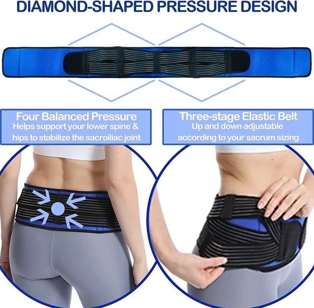 Sacroiliac Hip Belt for Men & Women  Alleviates Sciatic, Lower Back Pain, Provides SI Joint Pelvic Support Nerve Compression 5