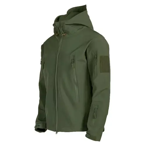 Military Shark Skin Soft Shell Jackets Men Tactical Windproof Waterproof jacket men Army Combat Jackets Mens Hooded Bomber Coats - Image 2