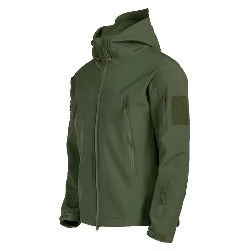 Military Shark Skin Soft Shell Jackets Men Tactical Windproof Waterproof jacket men Army Combat Jackets Mens Hooded Bomber Coats - Image 2
