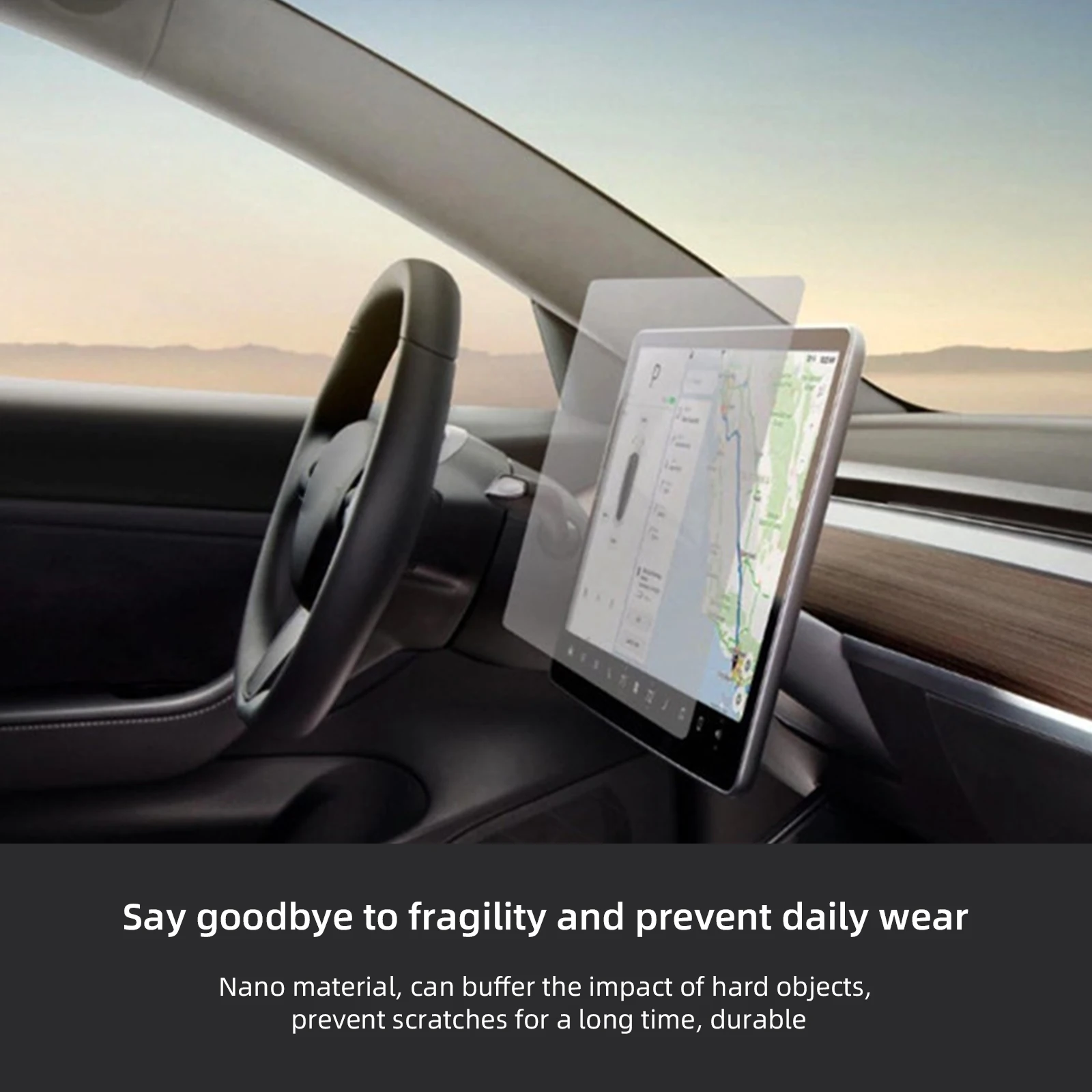 Dashboard Touchscreen Protective Film High Definition Anti Fingerprint