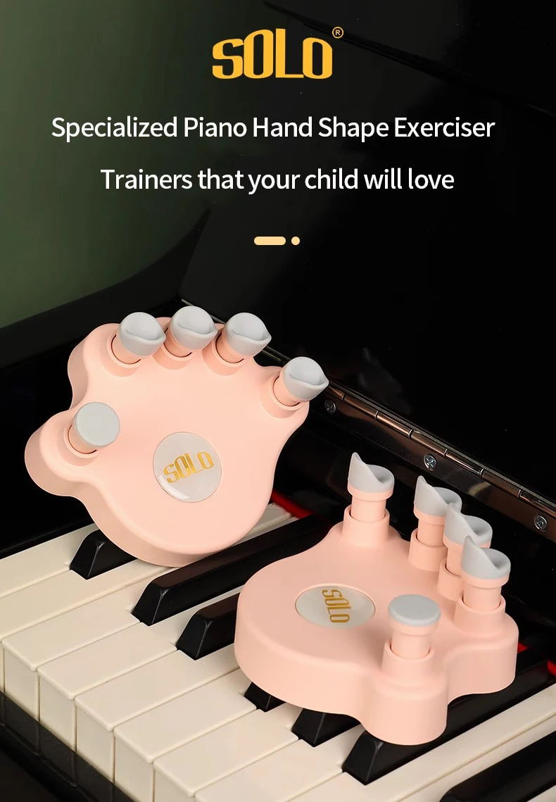 Description Picture 2 of itemSOLO Piano Finger Finger Exerciser Finger Strength Standard piano hand shape Soft Finger Cushion Keyboard for beginners