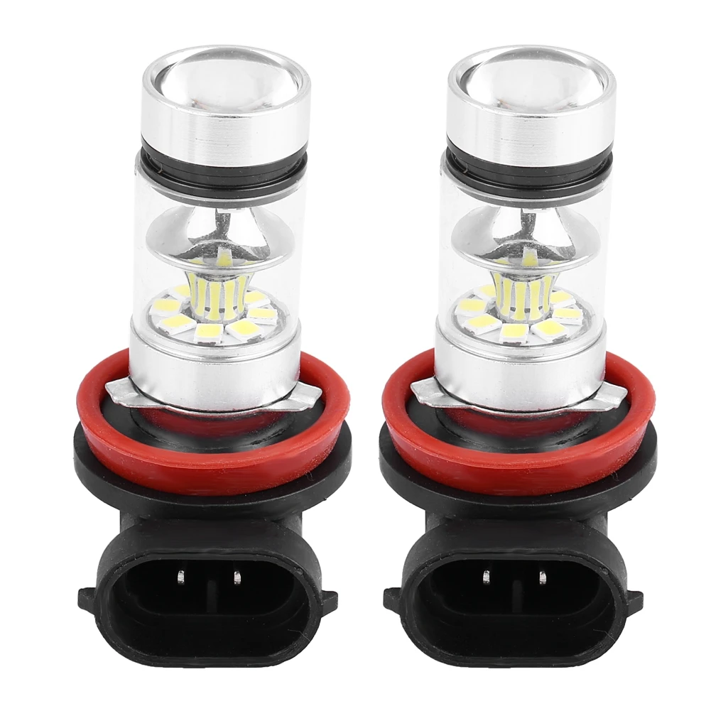 2개 자동차 LED 안개등 전구 LED 헤드라이트 안개등 전구 자동차 100W 초고휘도 변환 백색광 LED 안개등 전구