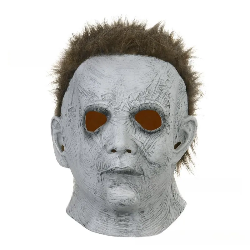 Michael Myers Mask Cosplay Scary Movie Halloween Latex Helmet Horror Headgear Masquerade Party Tricky Costume Prop