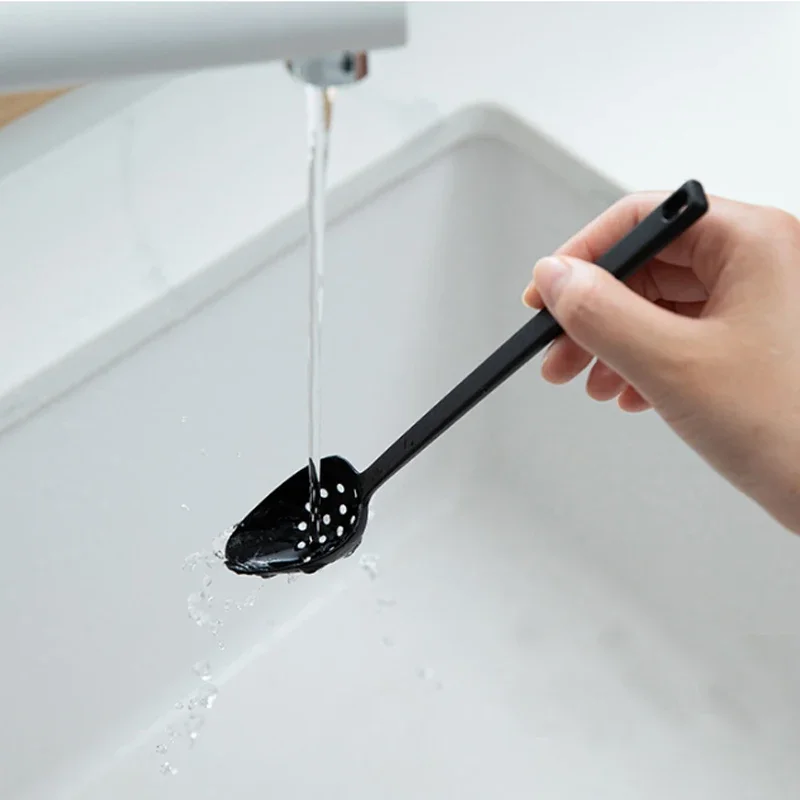 Nylon Kitchen Spoons Colander Scoop Tableware Long Handle silver spoon set wooden spoon stainless steel spoon stainless steel fork spoon set soup spoon set stainless steel spoon set shell spoon plastic disposable spoon silicone spoon glass dessert spoon
