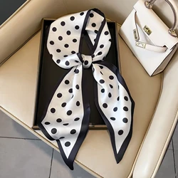 Elegant Polka Dot Scarf & Shawl for Women - Versatile Fashion Accessory for Spring & Summer (Polka - White)
