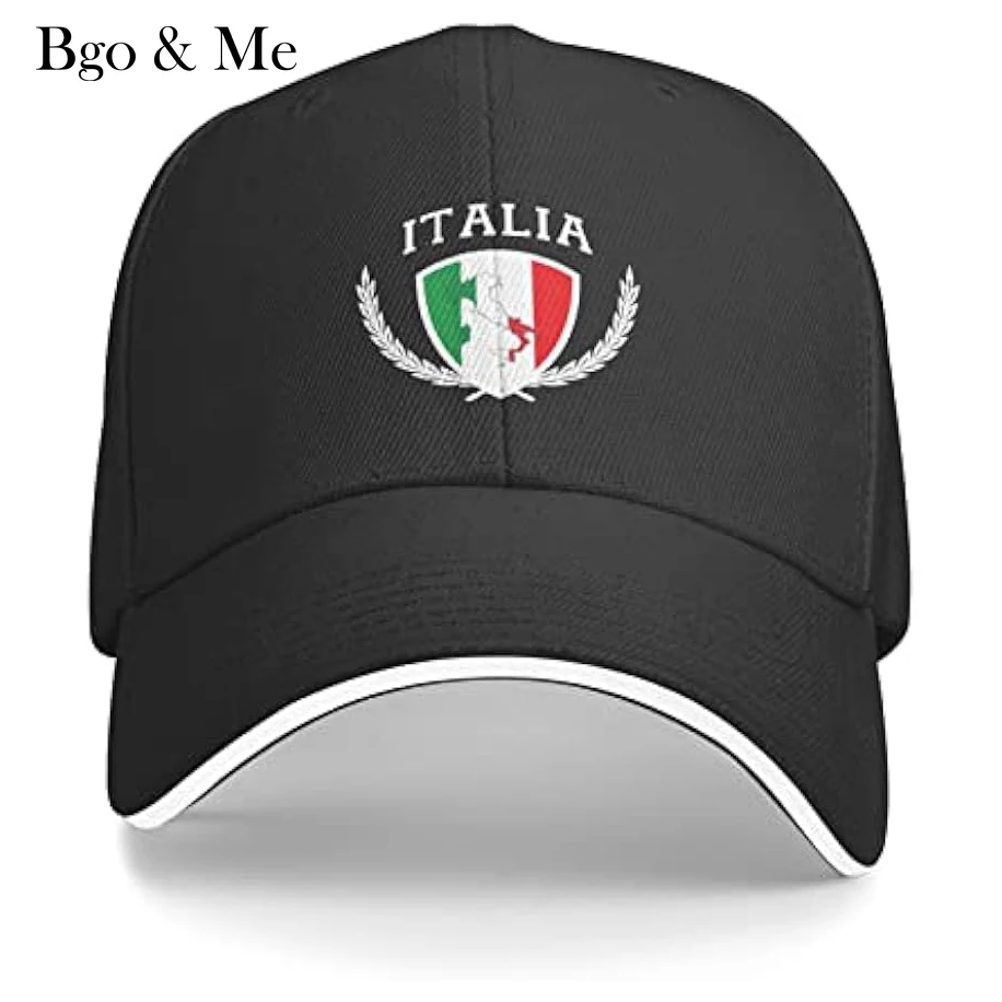 

Italia Italy Italian Flag Unisex Baseball Cap Fits Men Women Adjustable Dad Hat Sandwich Bill Cap