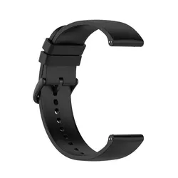Versatile 20mm Silicone Smart Watch Strap Bracelet for Amazfit BIP (Black)