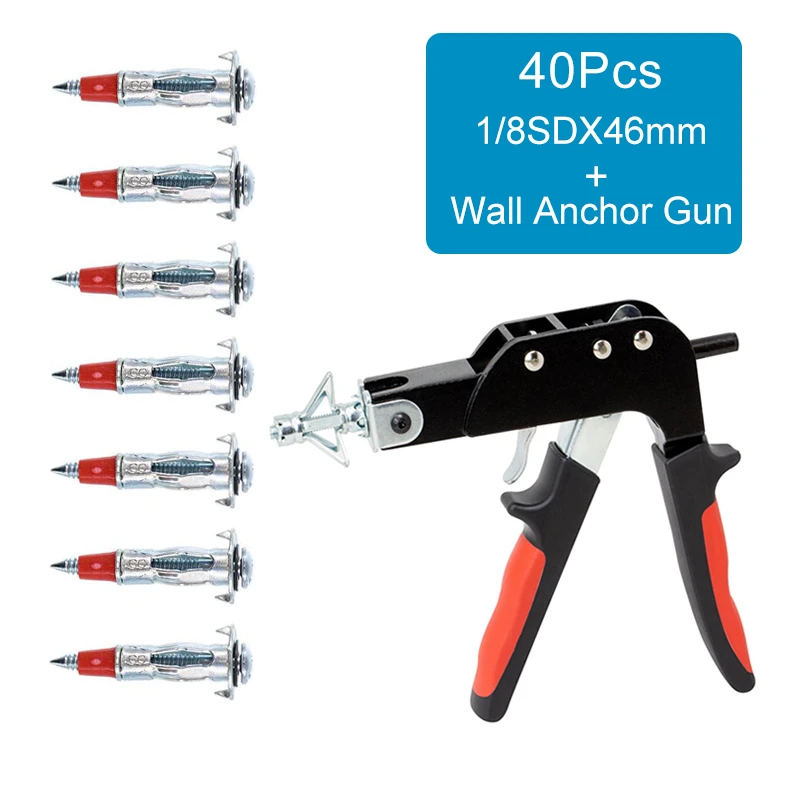 Hollow Drive Wall Anchor Setting Tool With Molly Bolt Screws Kit Heavy