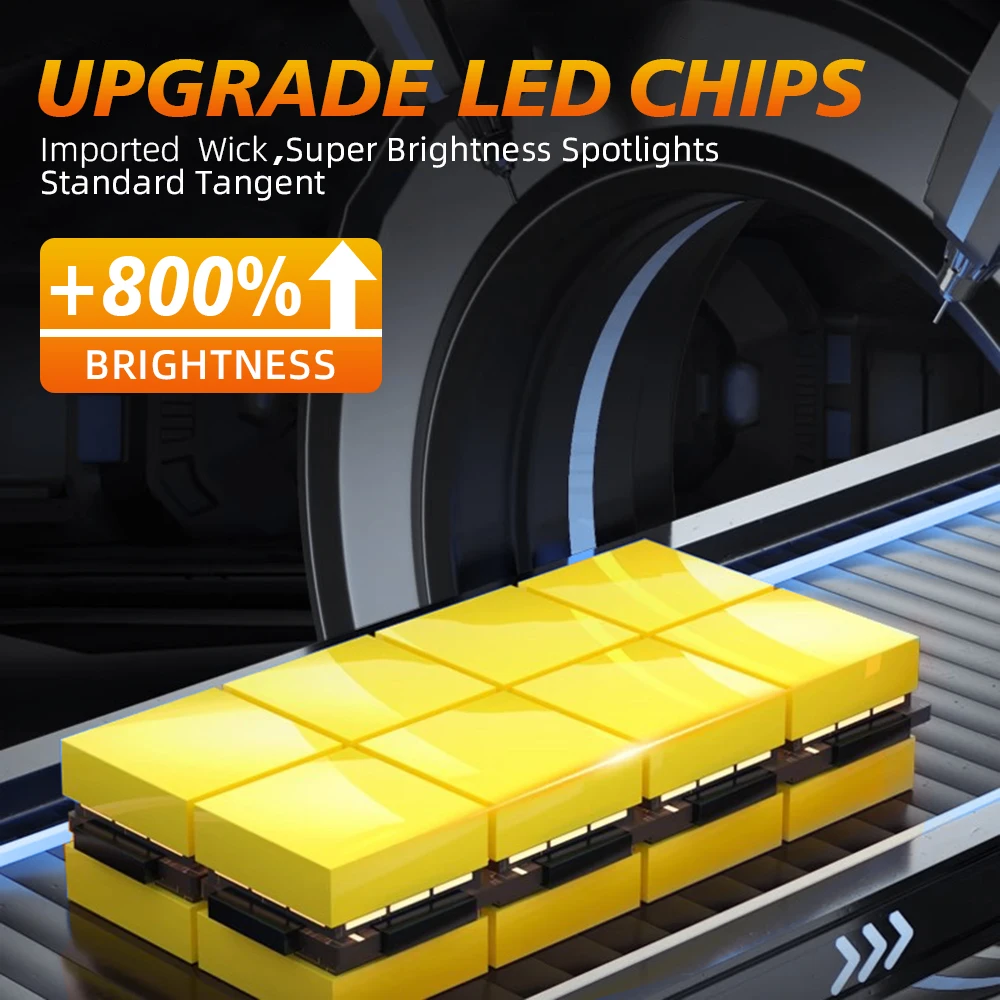 4PCS 업그레이드 H7 LED 전구 60000LM 밝기 전구 6500K 화이트 플러그 앤 플레이 교체 헤드라이트 전구 빠른 설치