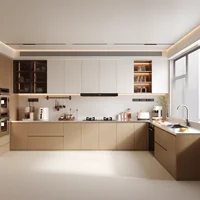 ตู้สแตนเลส 304 แบบครบชุด, ห้องครัว, ตู้หนาสำหรับวางบนเคาน์เตอร์, ตู้แบบรวมทุกอย่างทำจากเหล็ก 1