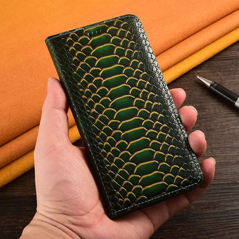 Leather Wallet Phone Case with Magnetic Flip Cover