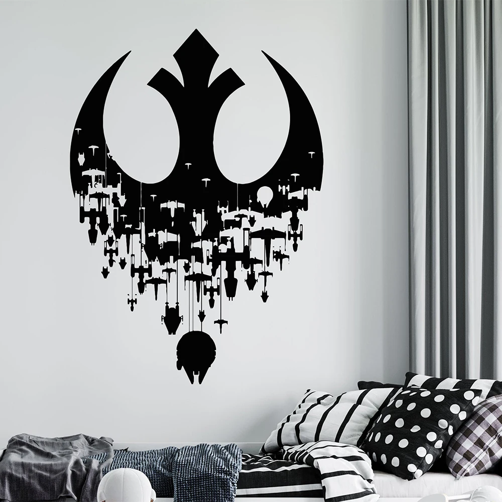 Death Star Wall Decal Jedi Wall Decal Personalized Wall Decal