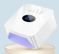 Cordless UV LED Nail Lamp Rechargeable 54W Smart Digital Display Nail Gel Polish Nail Dryer Manicure Tools for Salon & Home 1