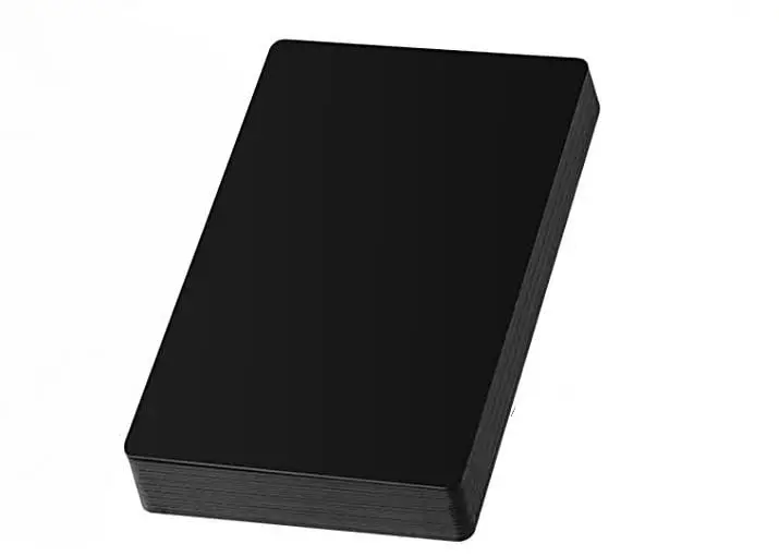 Glossy Finish Black PVC Plastic Acetate Business Cards For Laser Engraving-Thickness 0.6mm