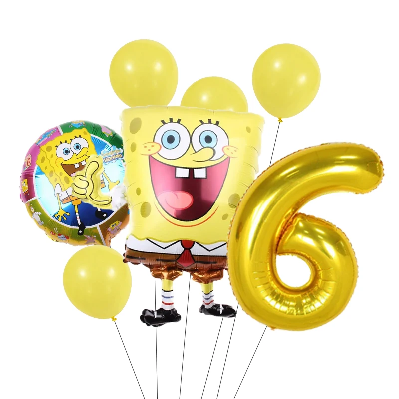 Cartoon SpongeBob Patrick Star Folienballons Mädchen Junge Kindergeburtstag Party Dekor Babyparty Helium Globos Geschenke – Detail 17