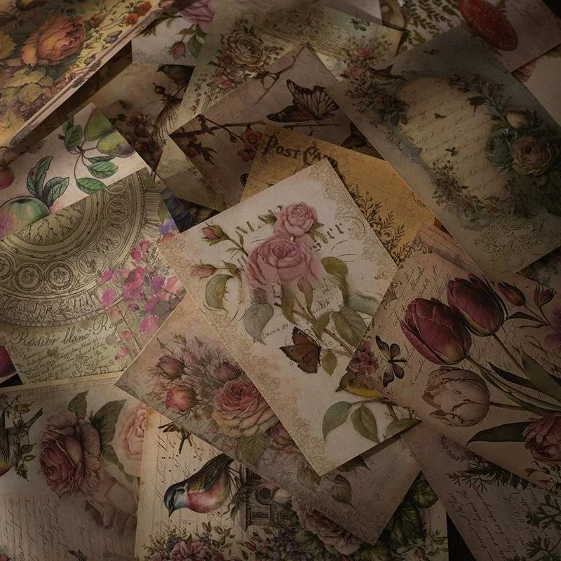 200 Pezzi/1 Lotto di Carta Decorativa Vintage per Scrapbooking, Senza Duplicati, Carta da Diario Stile Vecchio Giornale, Materiale per Fai-da-Te e Cancelleria - immagine 2
