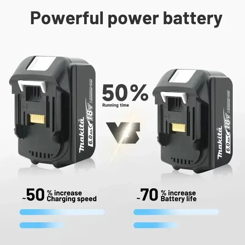 Echter Makita Original 18V 5,0/6,0Ah wiederaufladbarer Lithium-Ionen-Akku für DTD173 TWO04G DTW700 DGA404 Hochwertiges Elektrowerkzeug – Detail 10