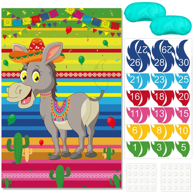 Pin The Tail On The Donkey Party Game: A Must-Have Fiesta Carnival Party Supplie!