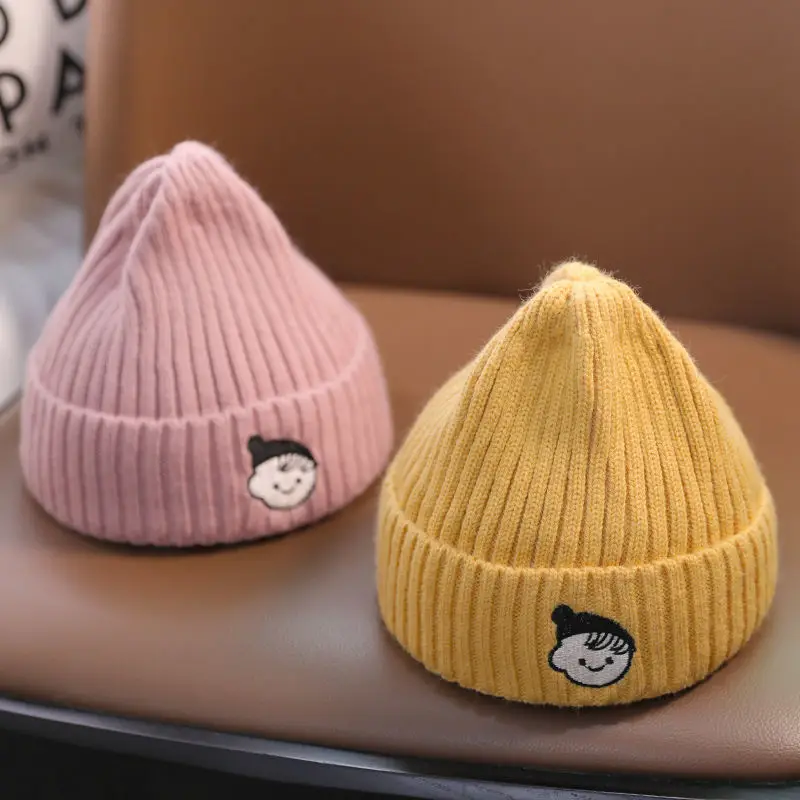 

Новинка, детские шапки, сезон осень-зима, Корейская версия, шерстяные шапки, милая теплая вязаная шапка для мальчиков и девочек, утепленный пуловер, шапка toca