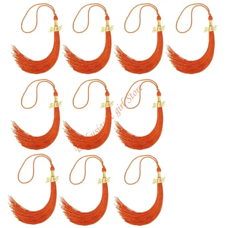 10PCS 2025 졸업 모자 술 매력 졸업 가운 모자 장식 술 대학 및 학교 졸업생 RXJB