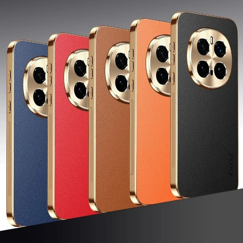 Elegant Leather Plating Shockproof Lichee Pattern Phone Case