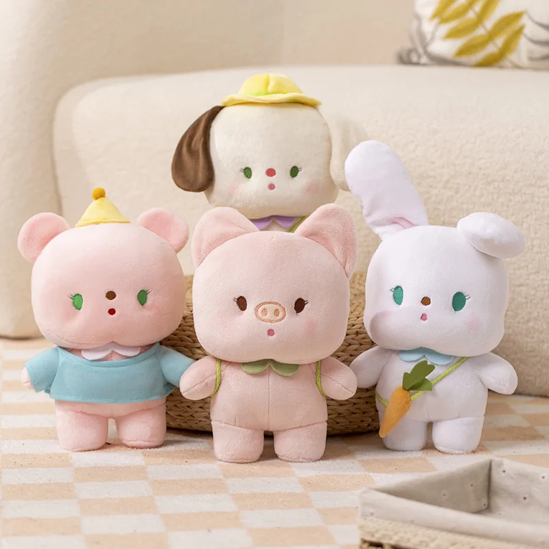 Kawaii Mini Little Pink Pig Bear White Bunny Plush Toys Cartoon Stuffed Animals Dog Plushie Doll Baby Comfort Toy for Girls Gift стол generic comfort gamer mini seven ds ne v1 0