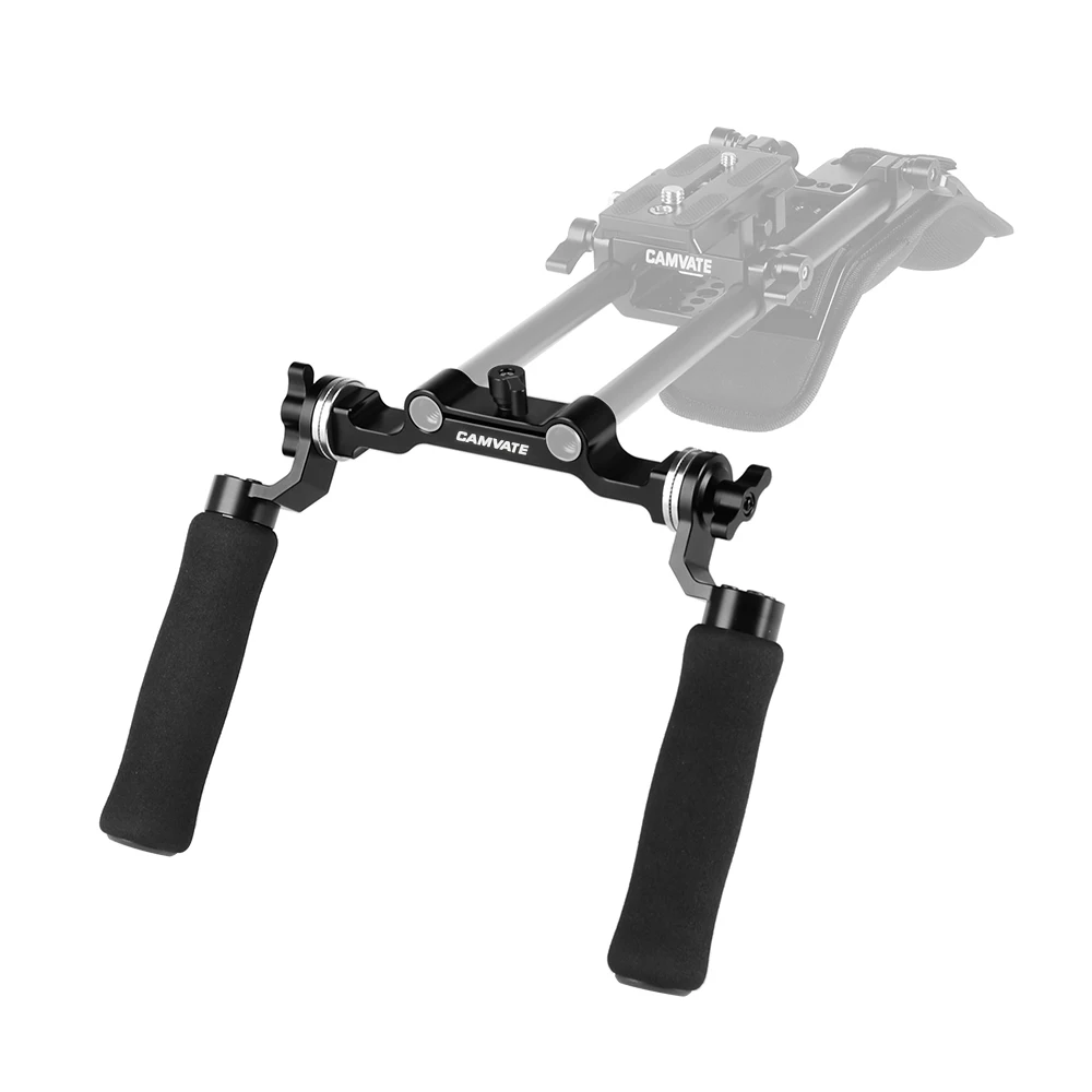 Camvate Esponja Câmera Lidar com Apertos com Arri Roseta Montagem Conexão & Dupla 15 mm Haste Braçadeira para Dslr Câmera Ombro Montagem Rig - Image 4