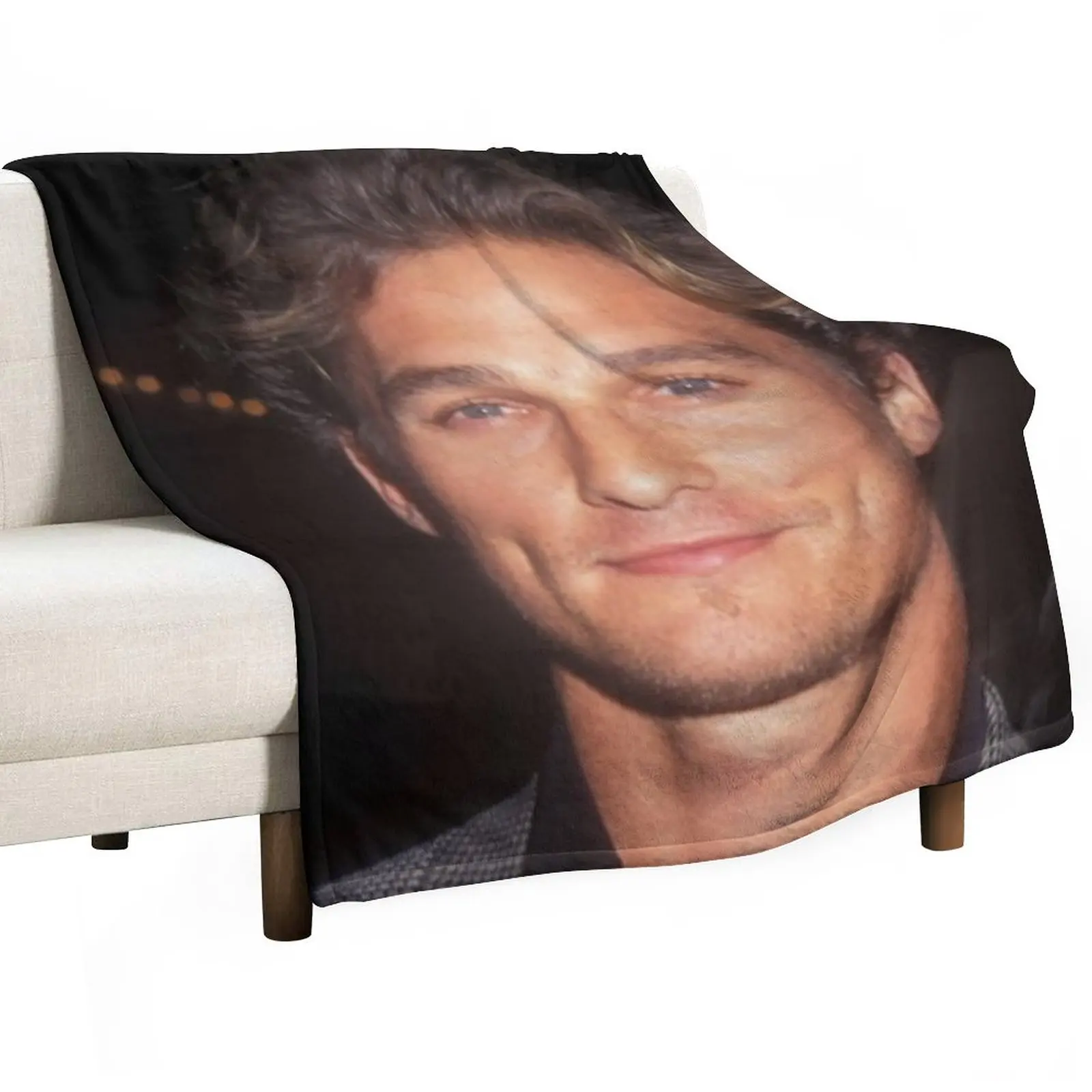 

Matthew Mcconaughey Throw Blanket sofa bed Retro Blankets Fluffy Shaggy Blanket Thin Blanket