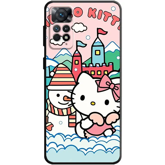 thumbnail image 1 of Funda de teléfono con dibujos animados de Hello Kitty para Redmi 10C, 10, 9, 9A, 12C, 9C, K40, K50, Gaming Note 11, 10, 9, 9S, 8, 9T, 8T, 7, 12 Pro, 1 of 5