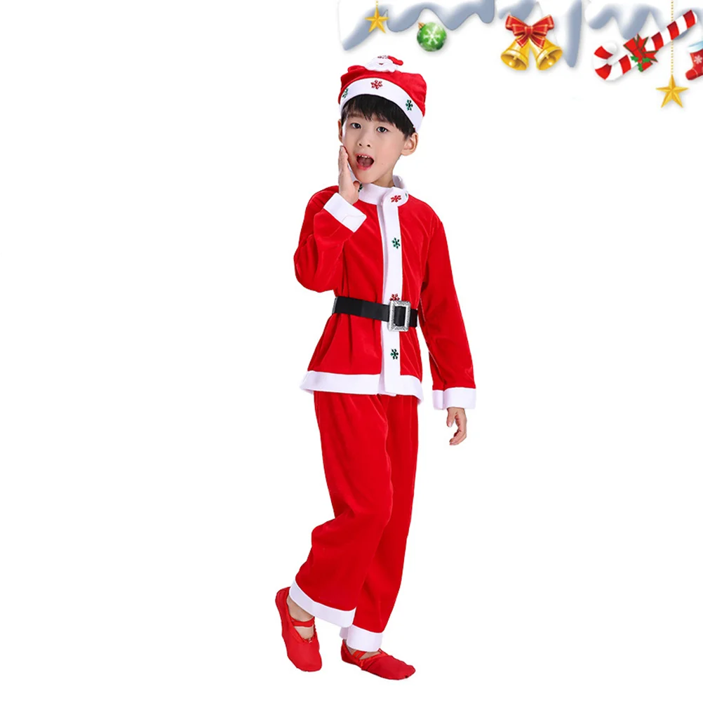 

Toddler Girl Child Infant Boys Clothes Santa Suit Christmas Costume for Stage Performing