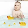 4pcs Rubber Duck Family Squeak Ducks Baby Shower Toy Float Bathtub Yellow Duck Toy Gift for Toddlers Boys Girls Kids Birthday 2